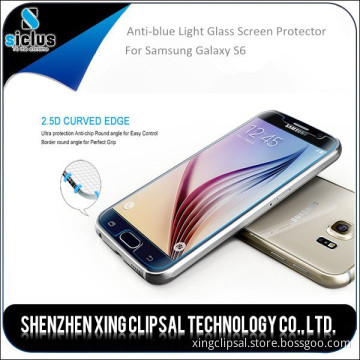 Amazing H+ Mobile Phone Anti-blue Light LCD Tempered glass screen protector for Samsung Galaxy S6